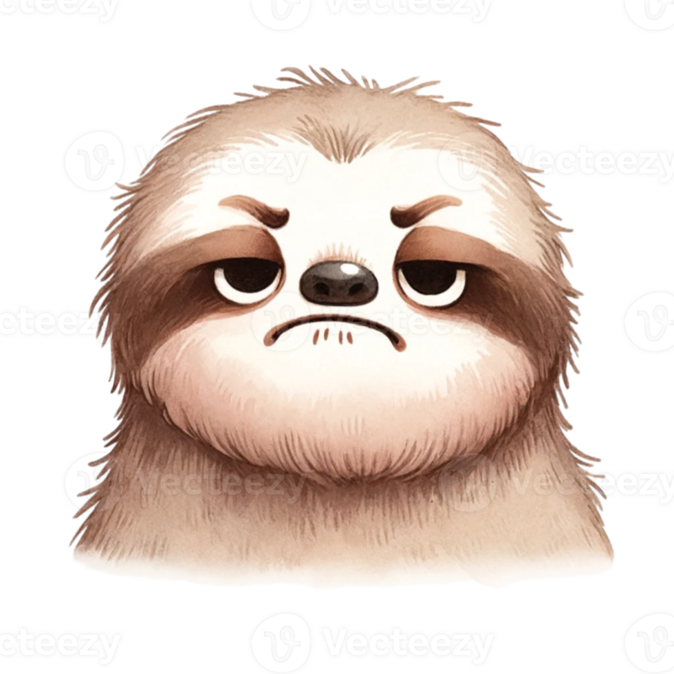 Grumpy Faced Animal Grumpy Faced Animal Clipart Perfect for crafting, card making, and more, this adorable collection features a variety of animals sporting hilariously grumpy expressions png
