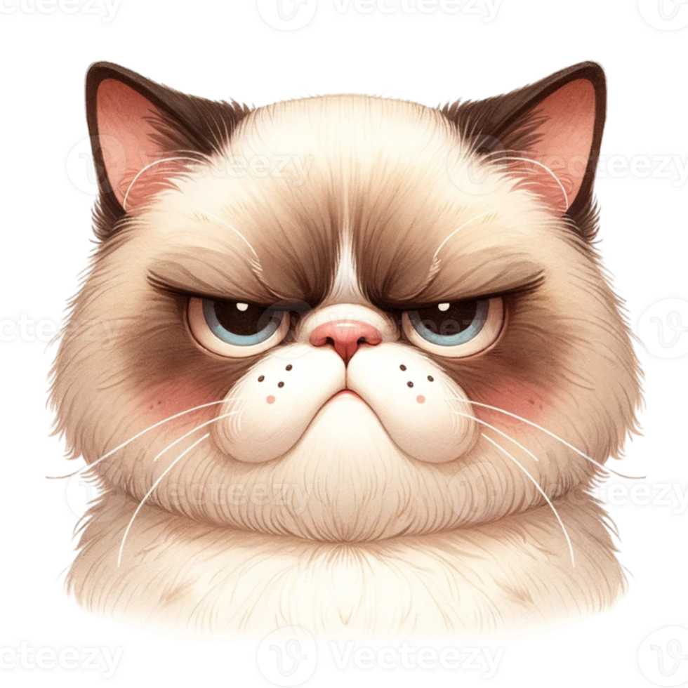 Grumpy Faced Animal Grumpy Faced Animal Clipart Perfect for crafting, card making, and more, this adorable collection features a variety of animals sporting hilariously grumpy expressions png