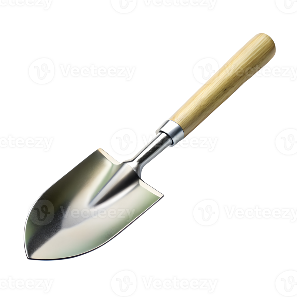 Classic Gardening Spade on Transparent Background png