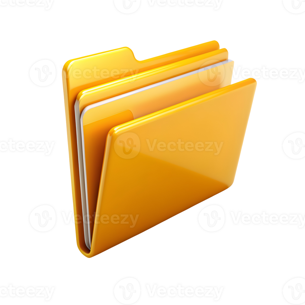 Office File Folder, Classic Design Isolated on Transparent Background png