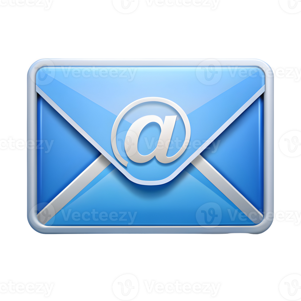 moderno o email envelope ícone em transparente fundo png