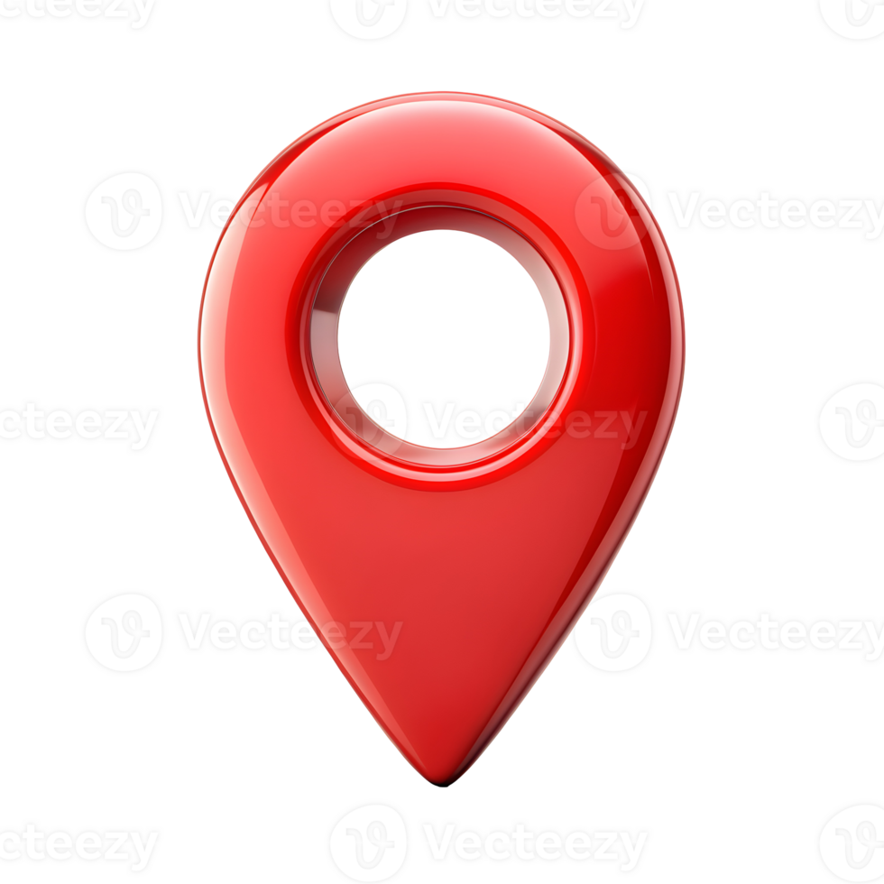 Location Marker Pin Icon on Transparent Background png