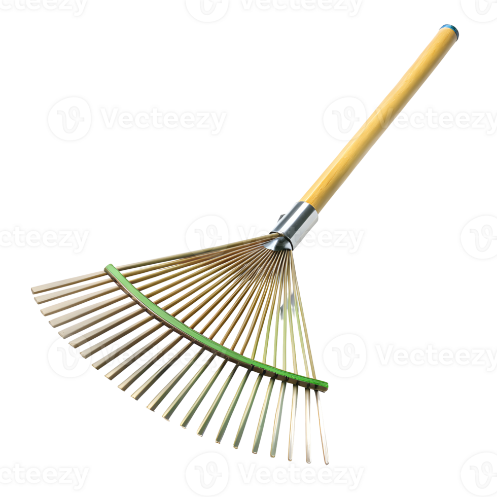 Garden Rake Tool on Transparent Background png