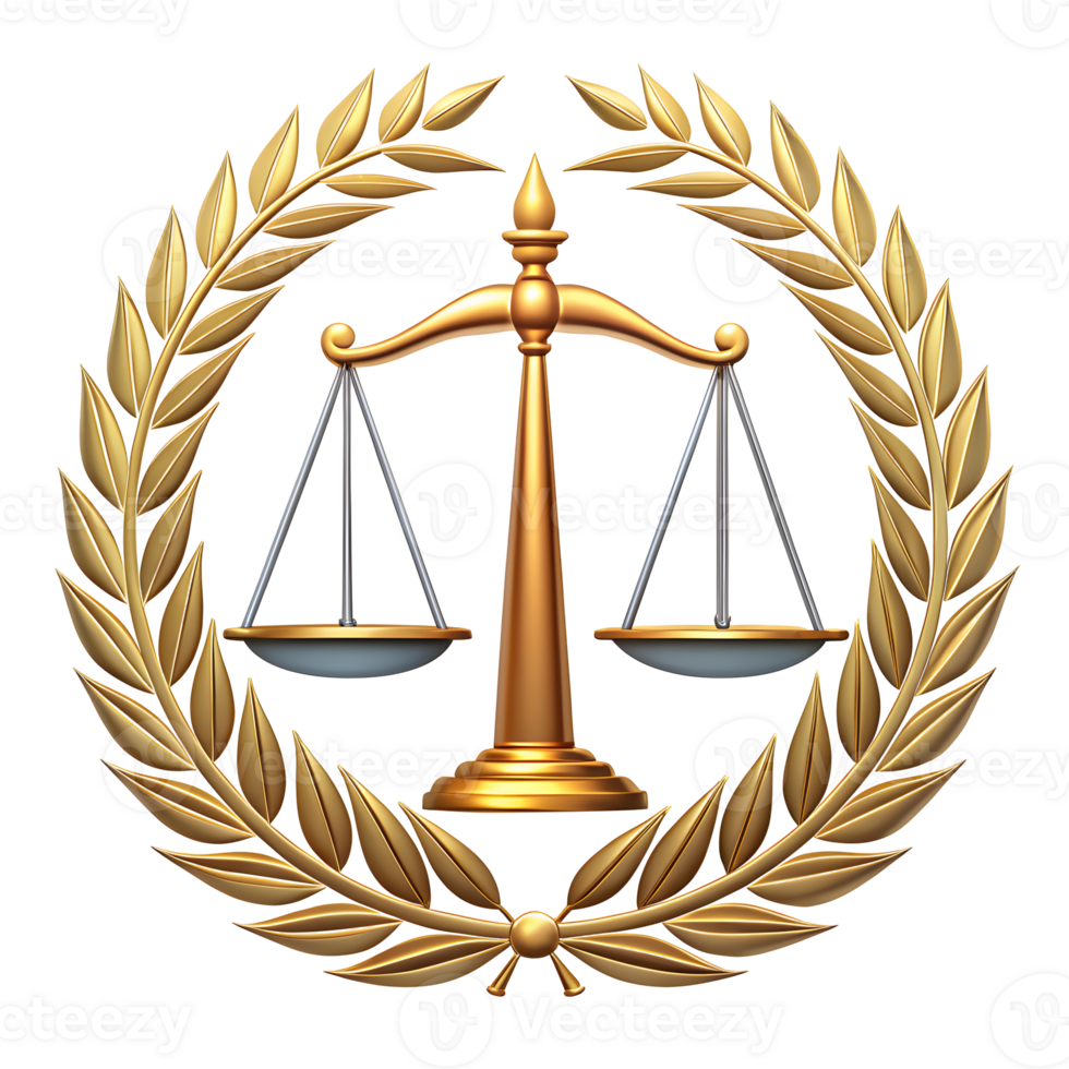 Sophisticated Law Firm Logo on Transparent Background png