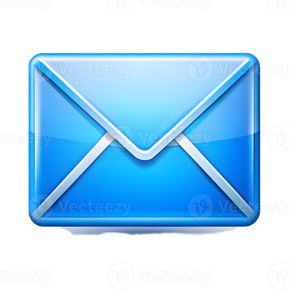 Classic Email Envelope Icon on Transparent Background png