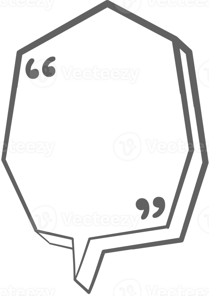 3d black and white color speech bubble balloon with quotation marks, icon sticker memo keyword planner text box banner png