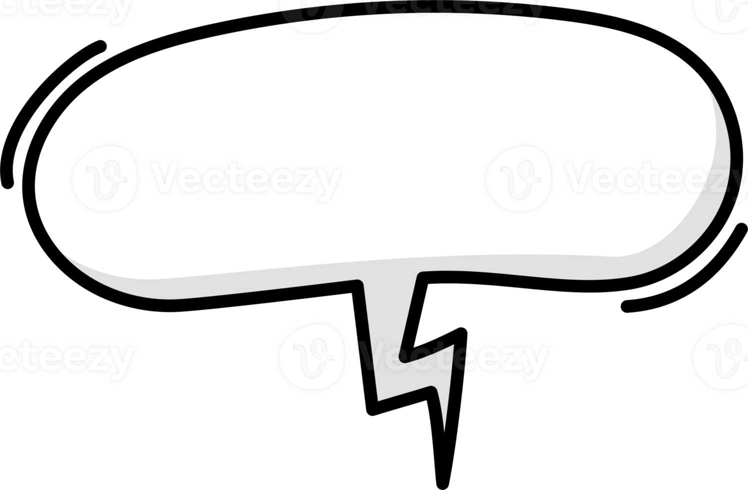 Black and white color speech bubble balloon, icon sticker memo keyword planner text box banner png