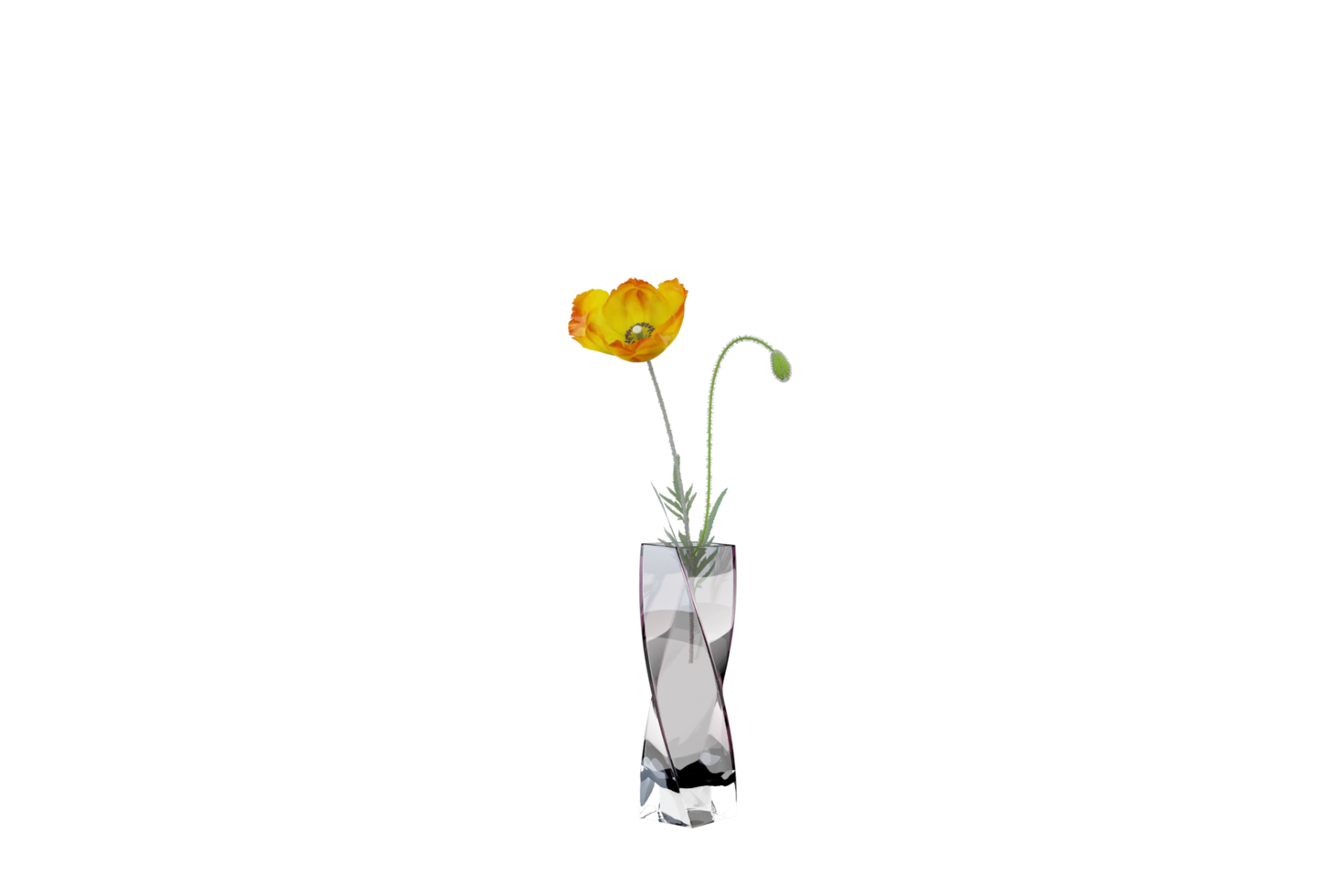 a vase with flowers on a transparent background png