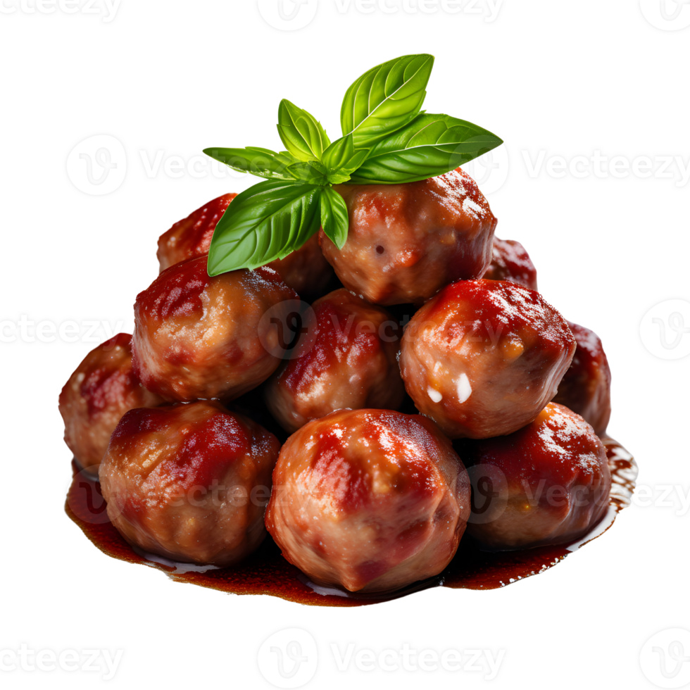 Meatballs on transparent background png