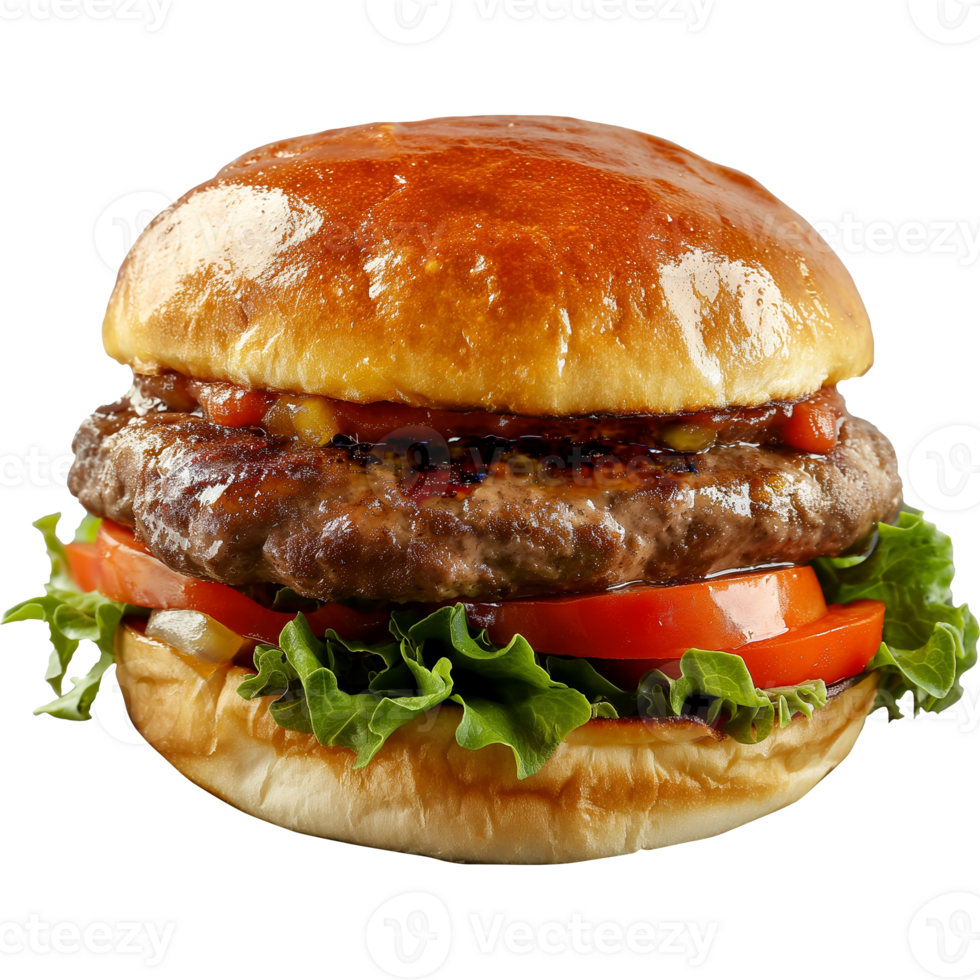 Burger - Lamb Burger Isolated on Transparent Background png