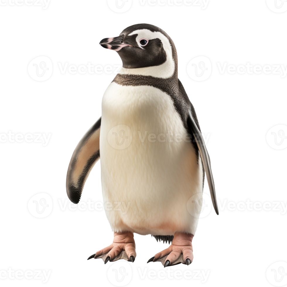 a cute penguin isolated on transparent background png