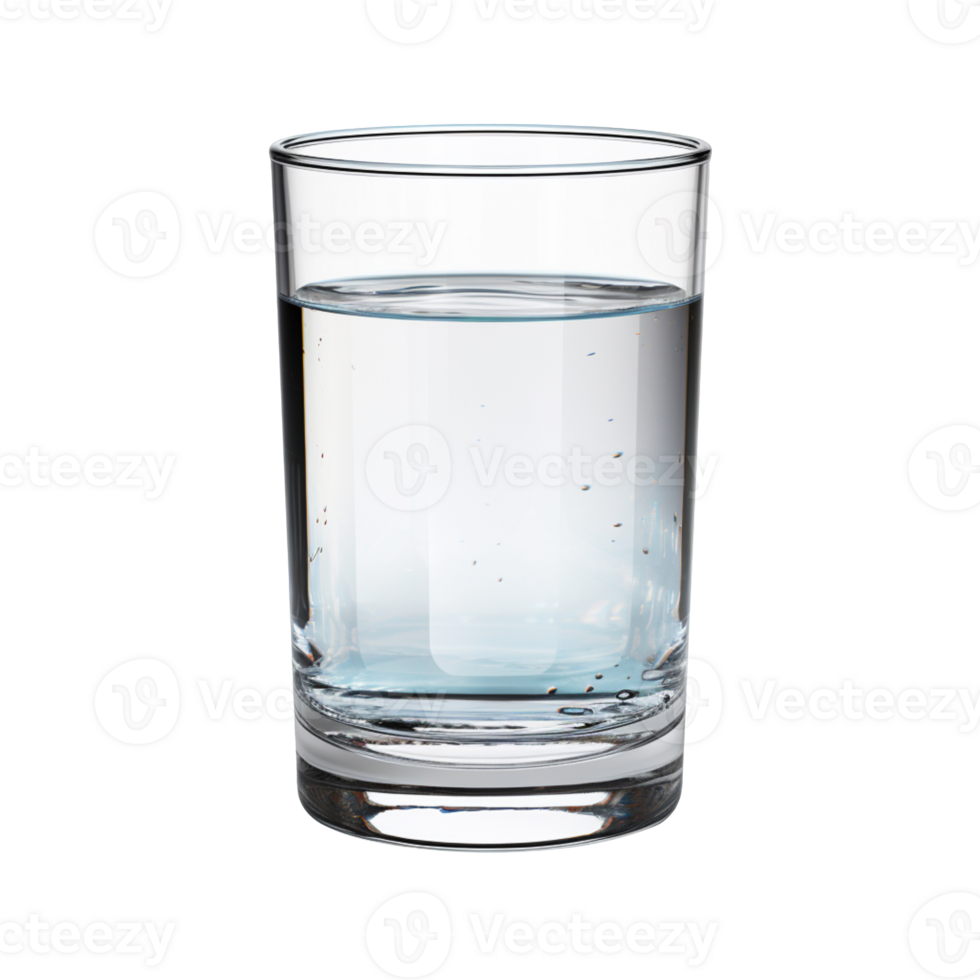A Glass of water isolated on transparent background png