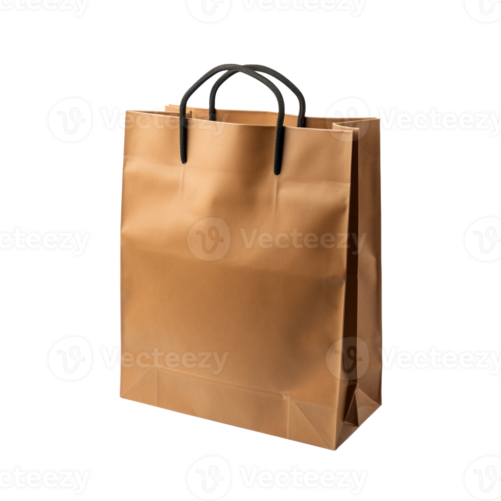 a grocery paper bag isolated on transparent background png