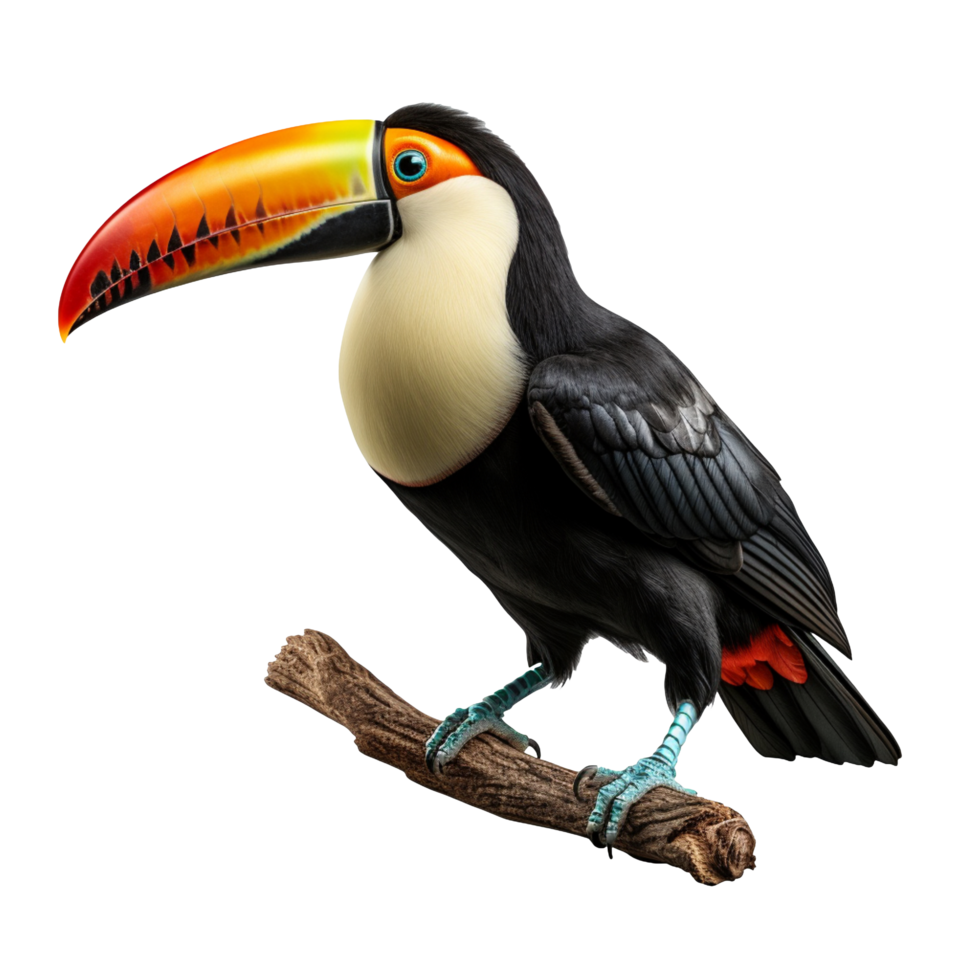 A toucan isolated on transparent background png