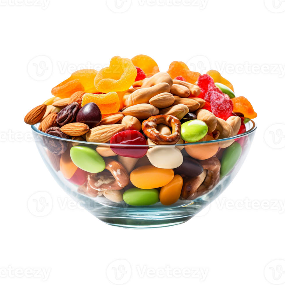 A side view of a snack bowl isolated on transparent background png