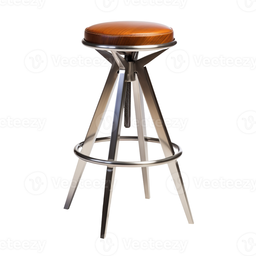 Adjustable Bar Stool isolated on transparent background png