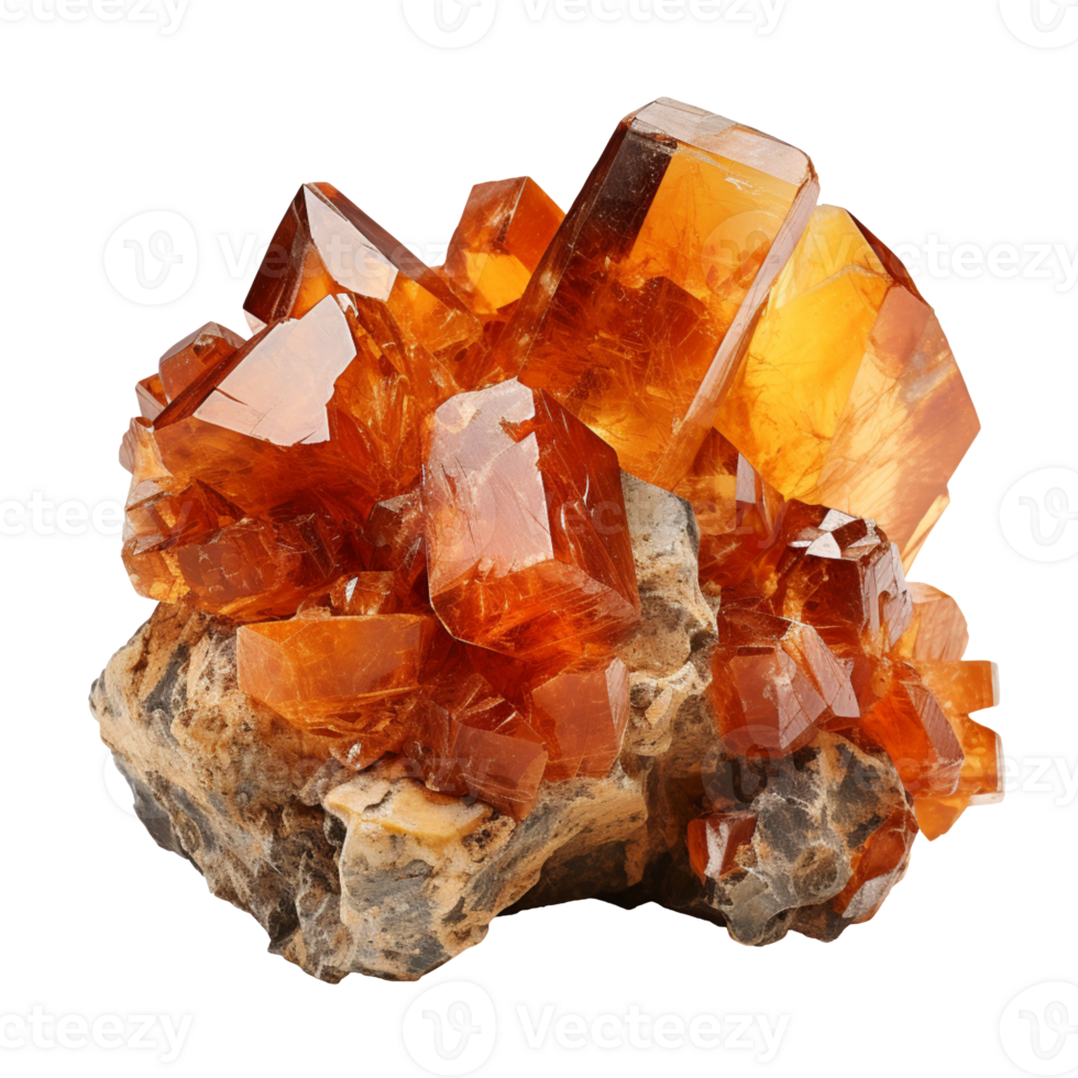 amber ore isolated on transparent background png