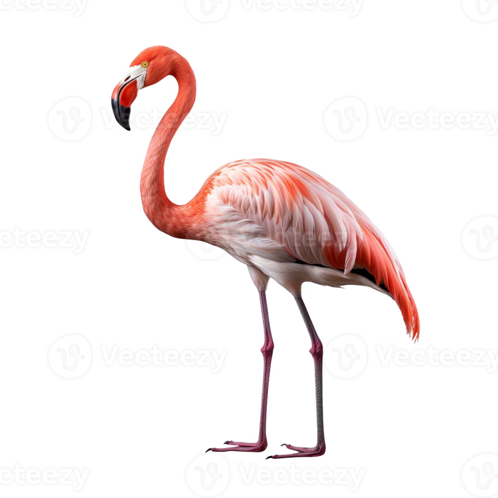 Beautiful Flamingo isolated on transparent background png