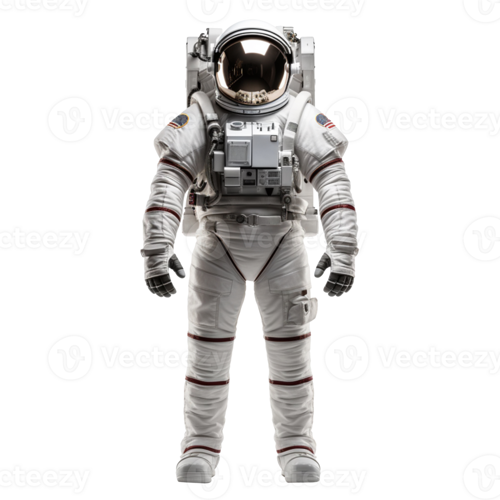 Astronaut in a space suit isolated on transparent background png