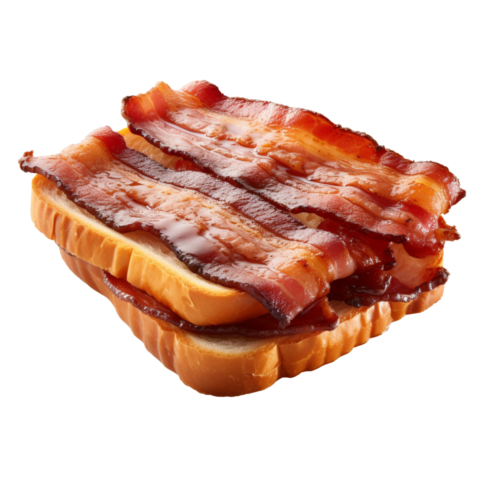 Bacon grilled isolated on transparent background png