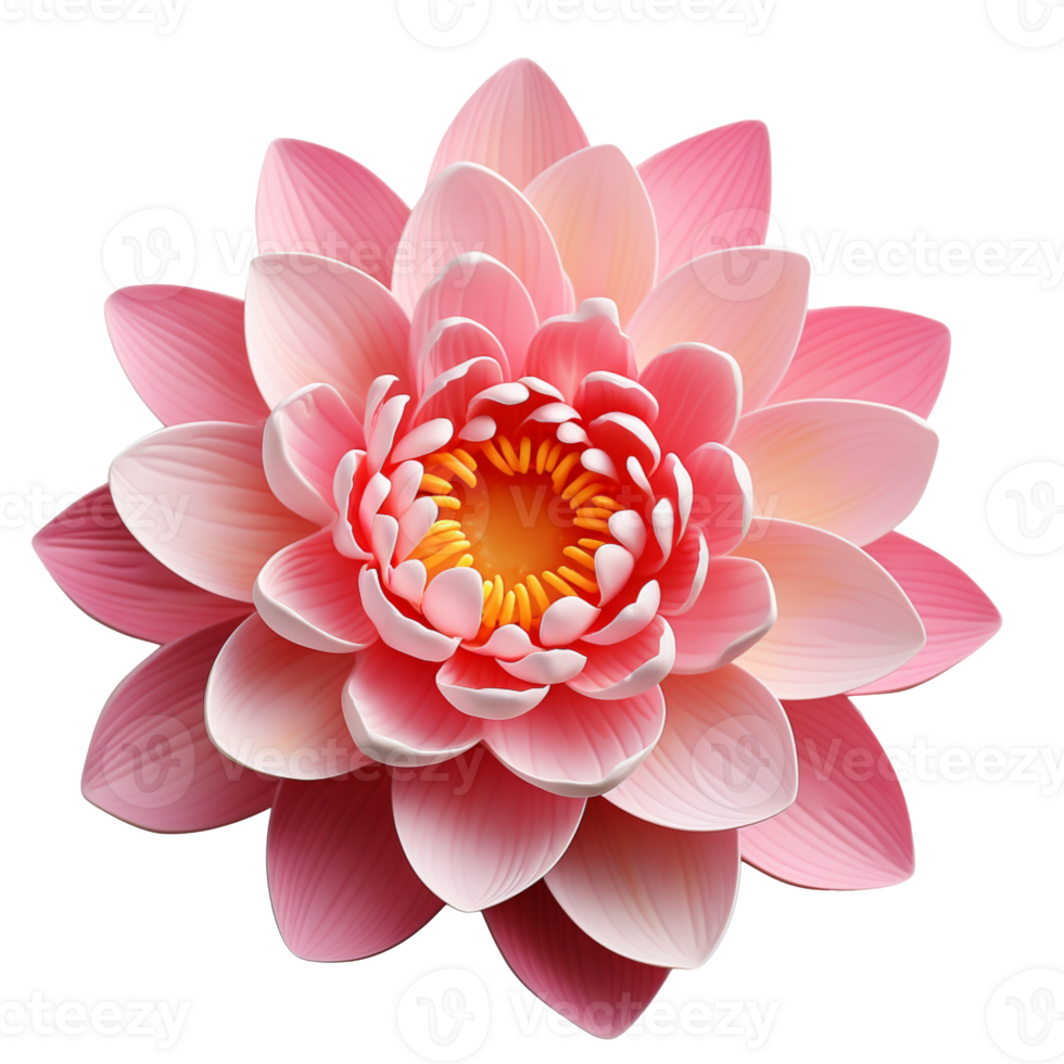 hermosa rosado loto flor aislado en transparente antecedentes png