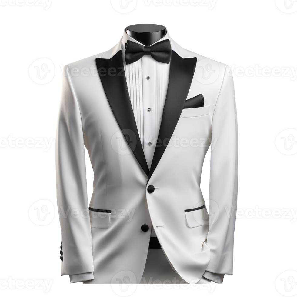 Beautiful Tuxedo isolated on transparent background png