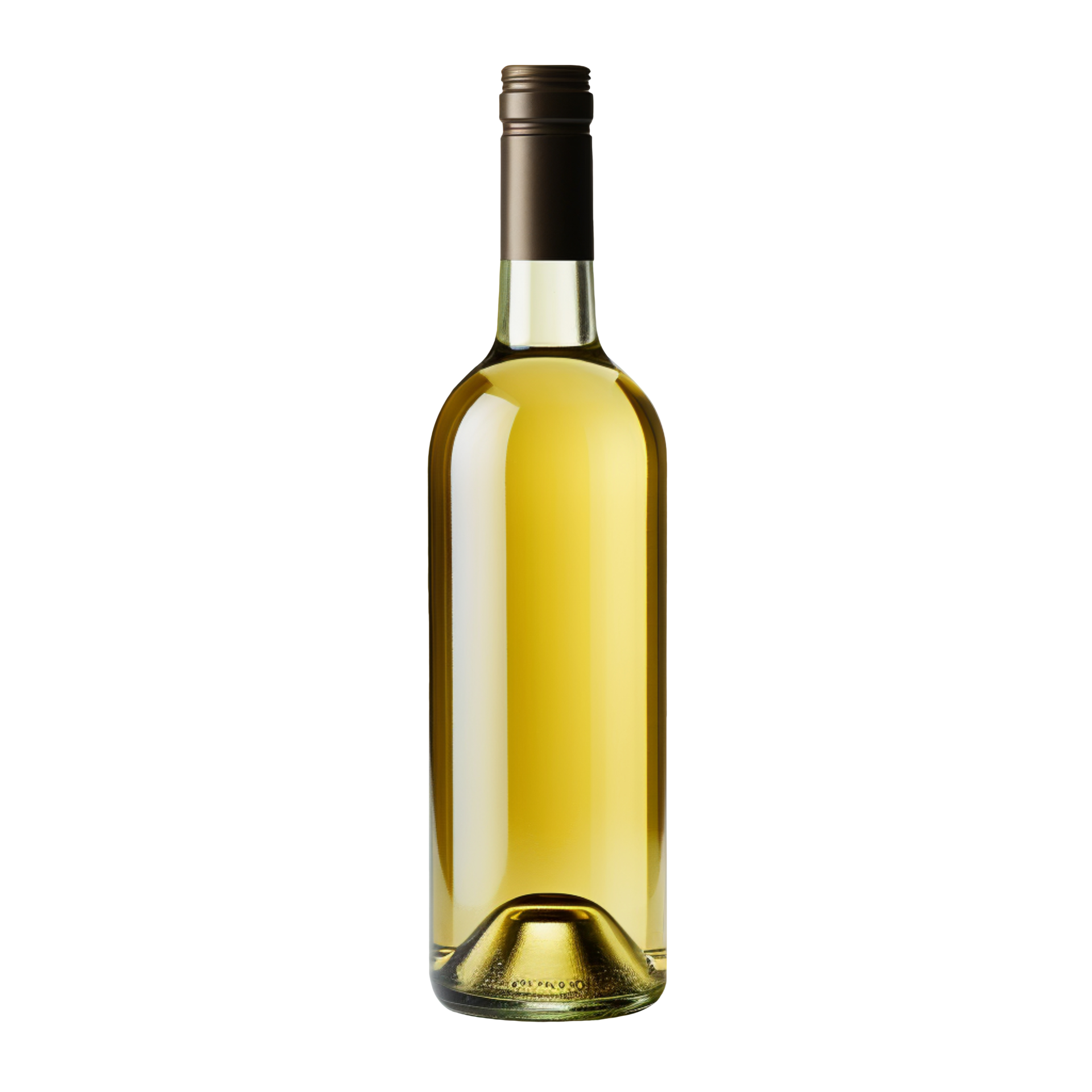 Blank bottle of white wine isolated on transparent background 44813130 PNG