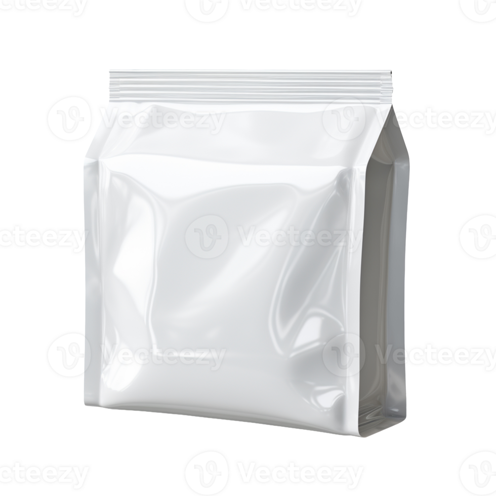 blank food packaging isolated on transparent background png