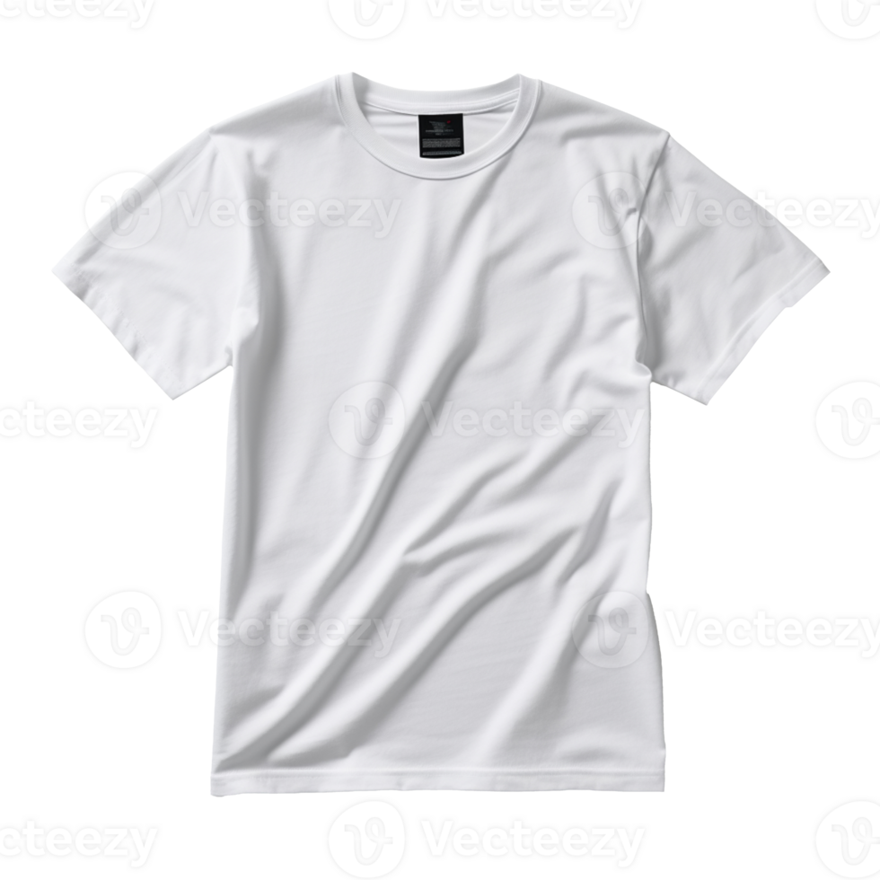 Blank White T shirt For Mockup isolated on transparent background png