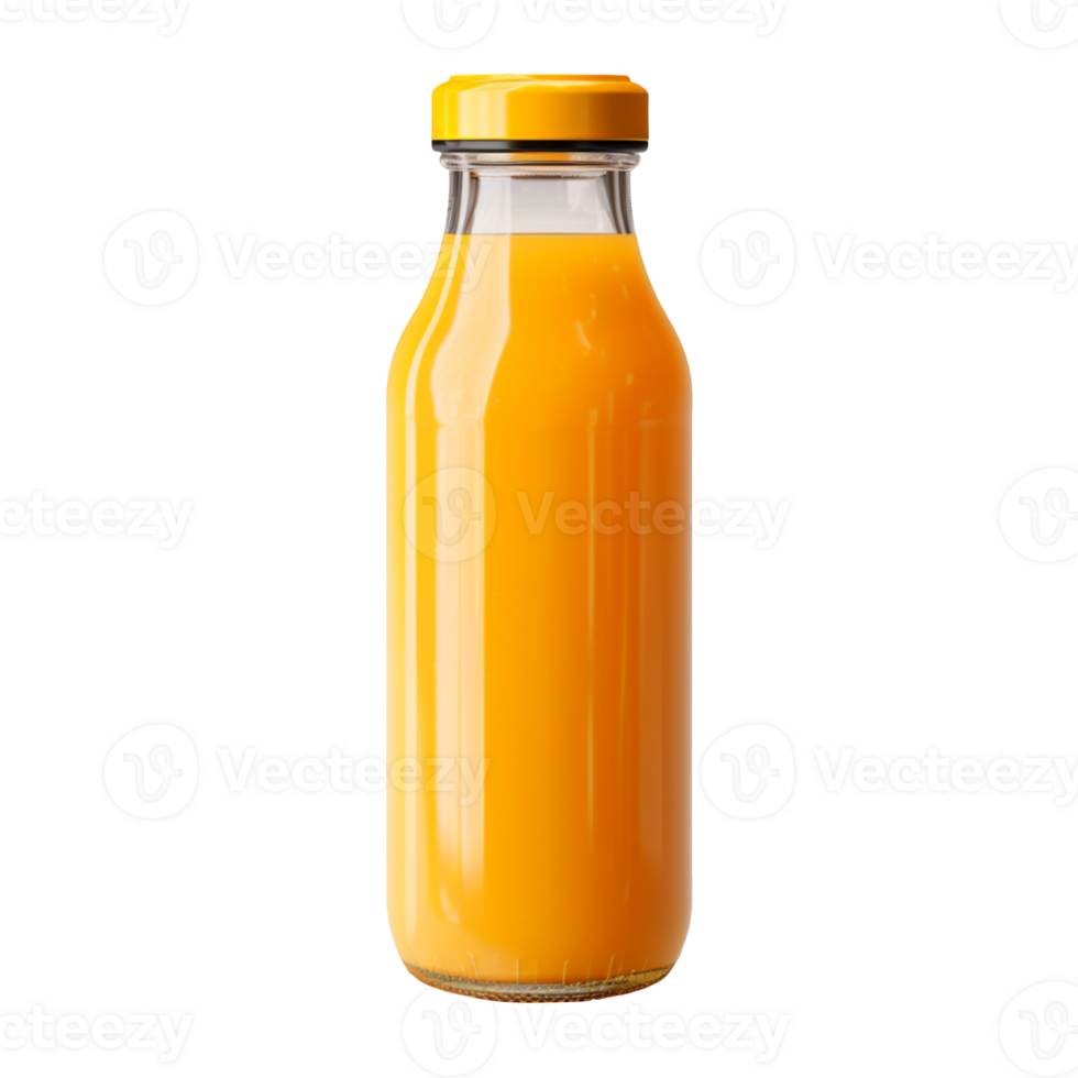 Bottle of juice isolated on transparent background png