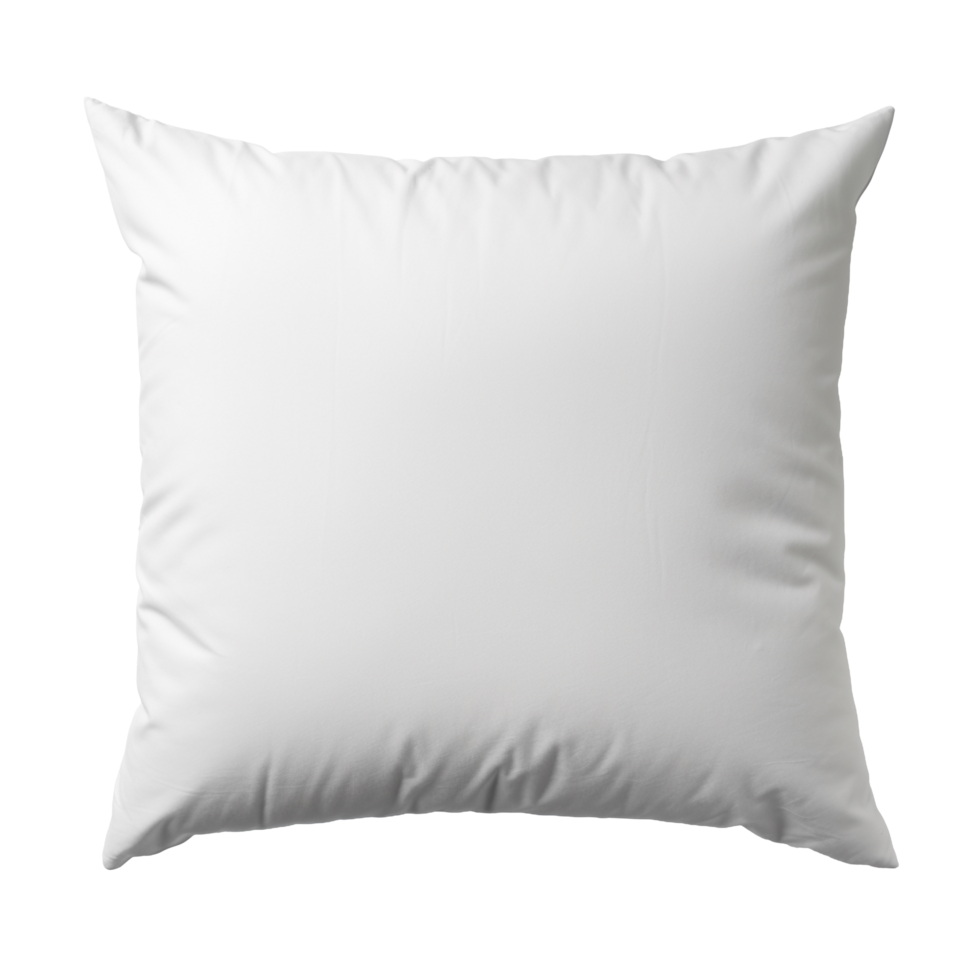Blank soft pillow isolated on transparent background png