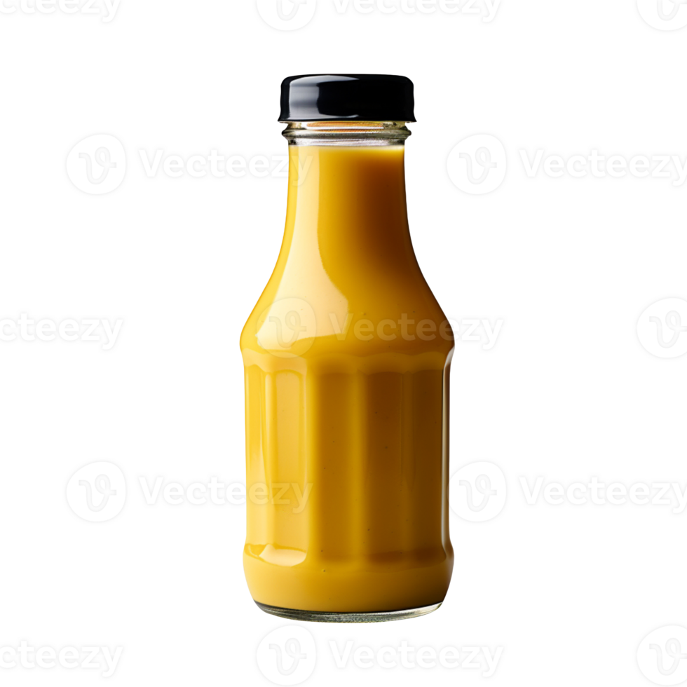 Bottle of mustard isolated on transparent background png