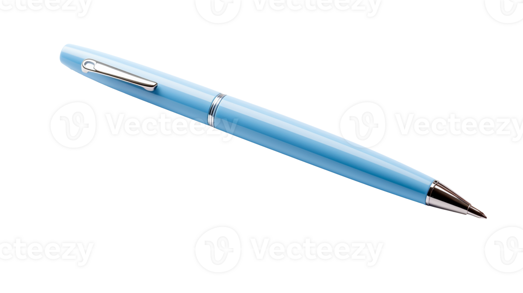 Blue pen isolated on transparent background png