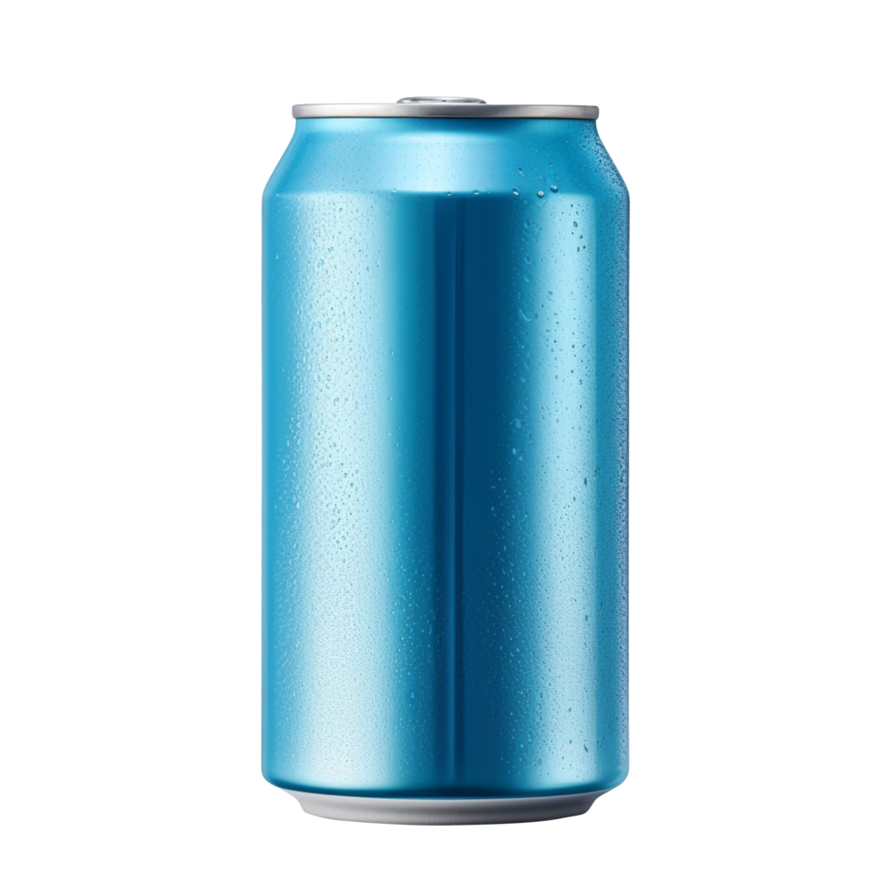 azul refrigerante pode isolado em transparente fundo png