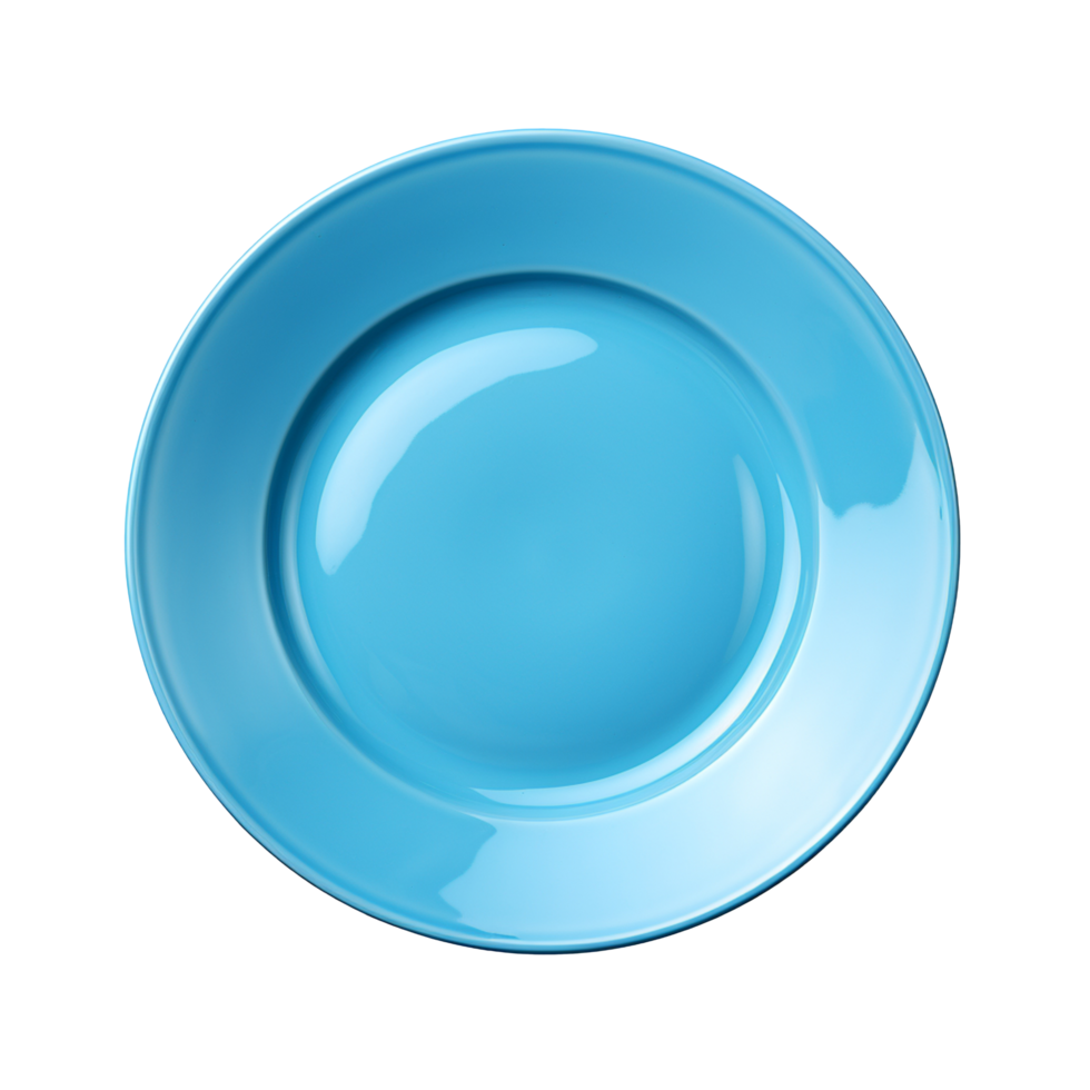 blue plate isolated on transparent background 44813260 PNG
