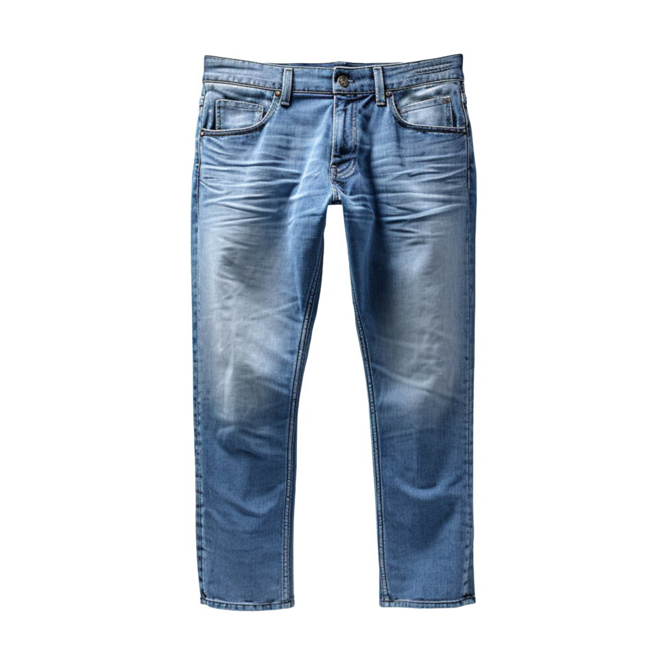 Blau Jeans isoliert auf transparent Hintergrund png