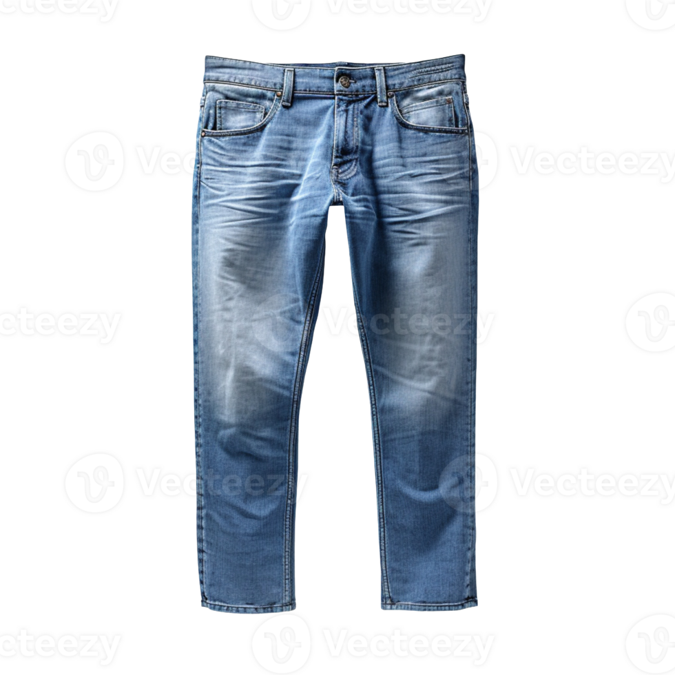 Blue jeans isolated on transparent background png