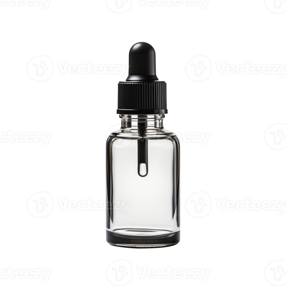 Bottle with dropper isolated on transparent background png