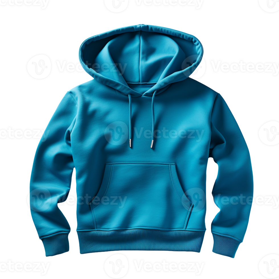 blue hoodie isolated on transparent background png