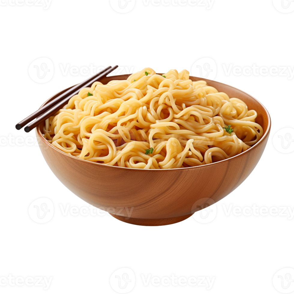 Bowl of noodles isolated on transparent background png