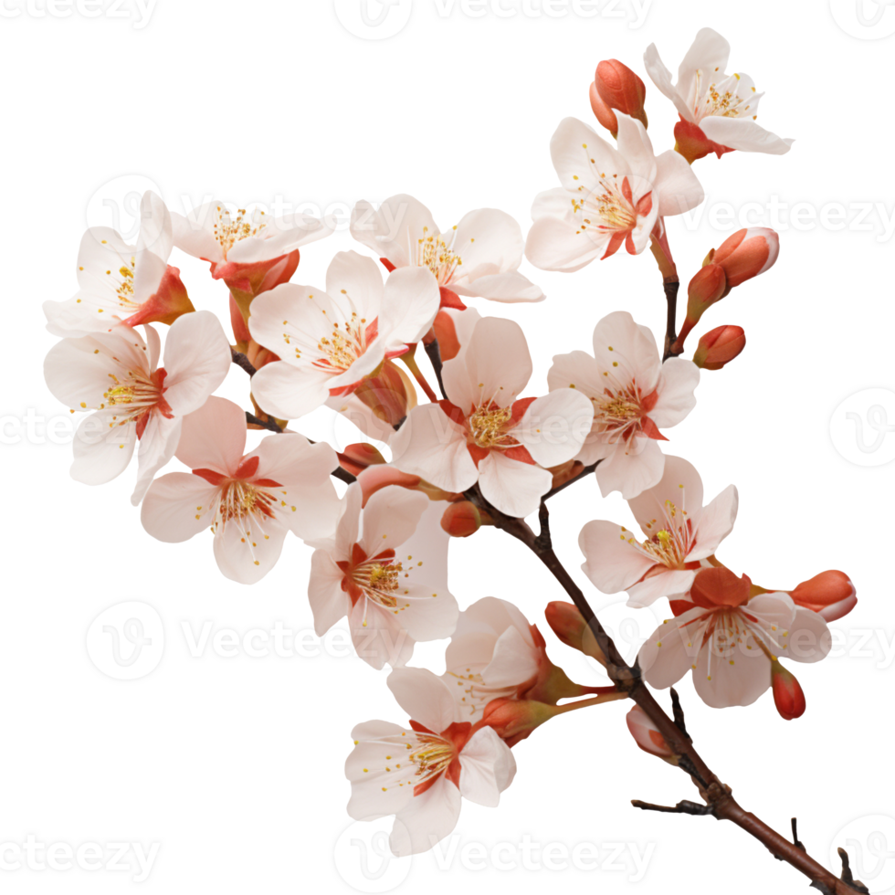 branch of flower isolated on transparent background png