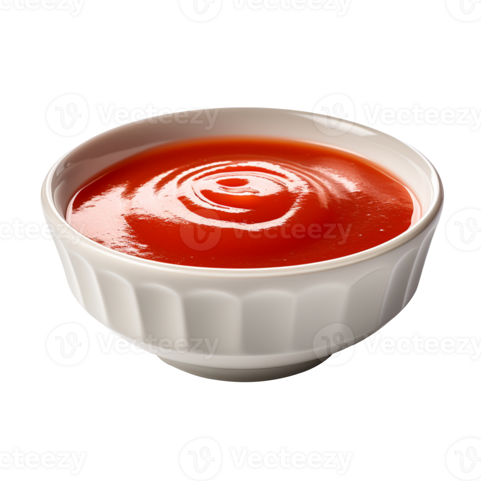 Bowl with sauce isolated on transparent background png