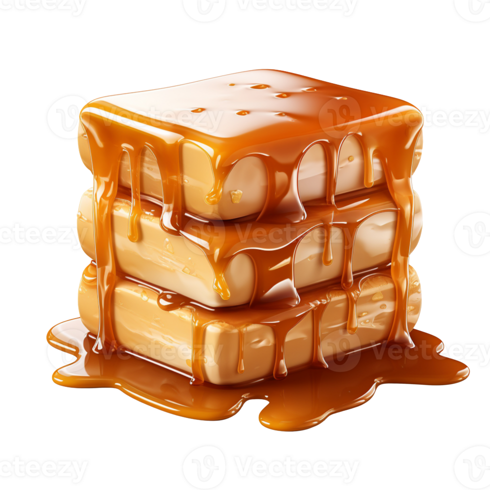 Caramel isolated on transparent background png