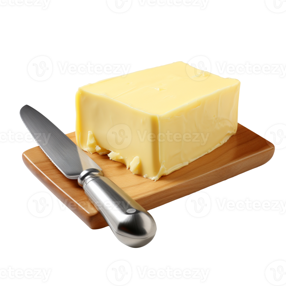 butter with knife isolated on transparent background png