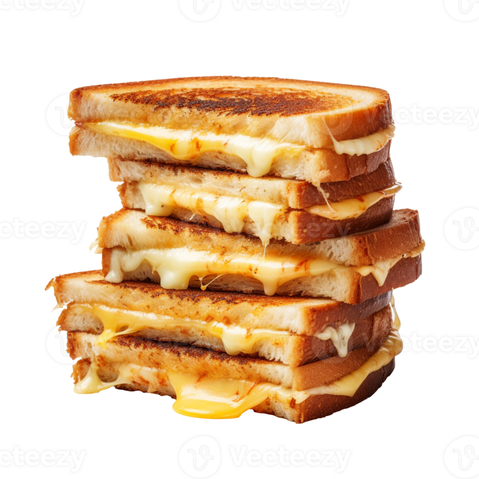 Cheese toasted sandwich isolated on transparent background png