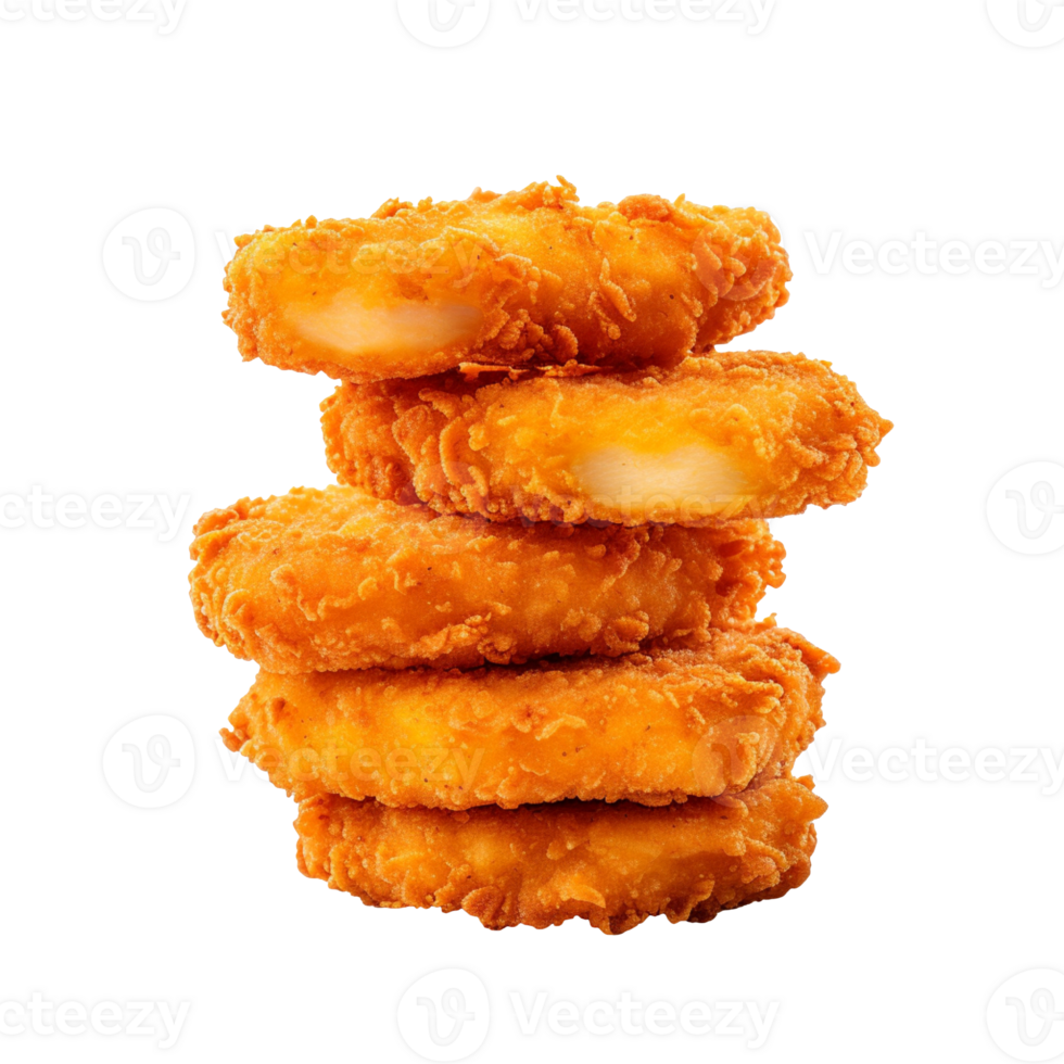 Chicken nuggets isolated on transparent background png