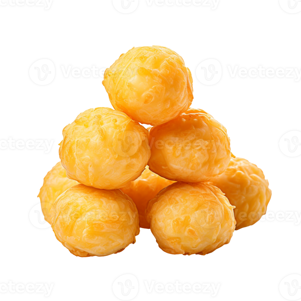 Cheese puffs isolated on transparent background png