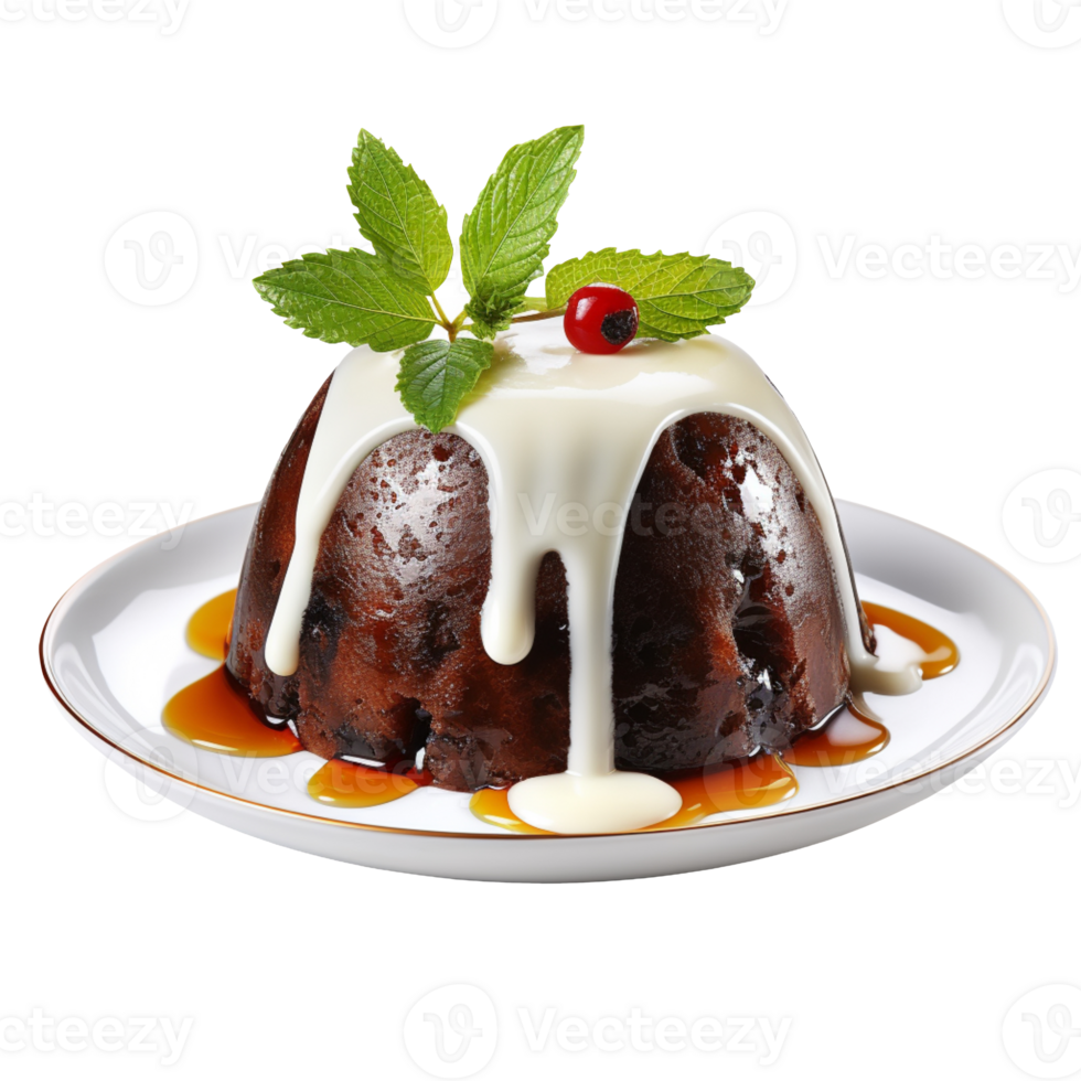 Christmas Pudding isolated on transparent background png