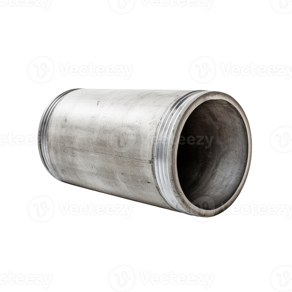 Concrete pipe isolated on transparent background png