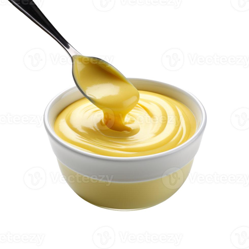 cream of mustard isolated on transparent background png